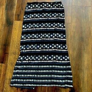 Gottex Swimsuit Sheer Swimsuit Cover Up Long Maxi Skirt Vintage Y2K Stretch Zip